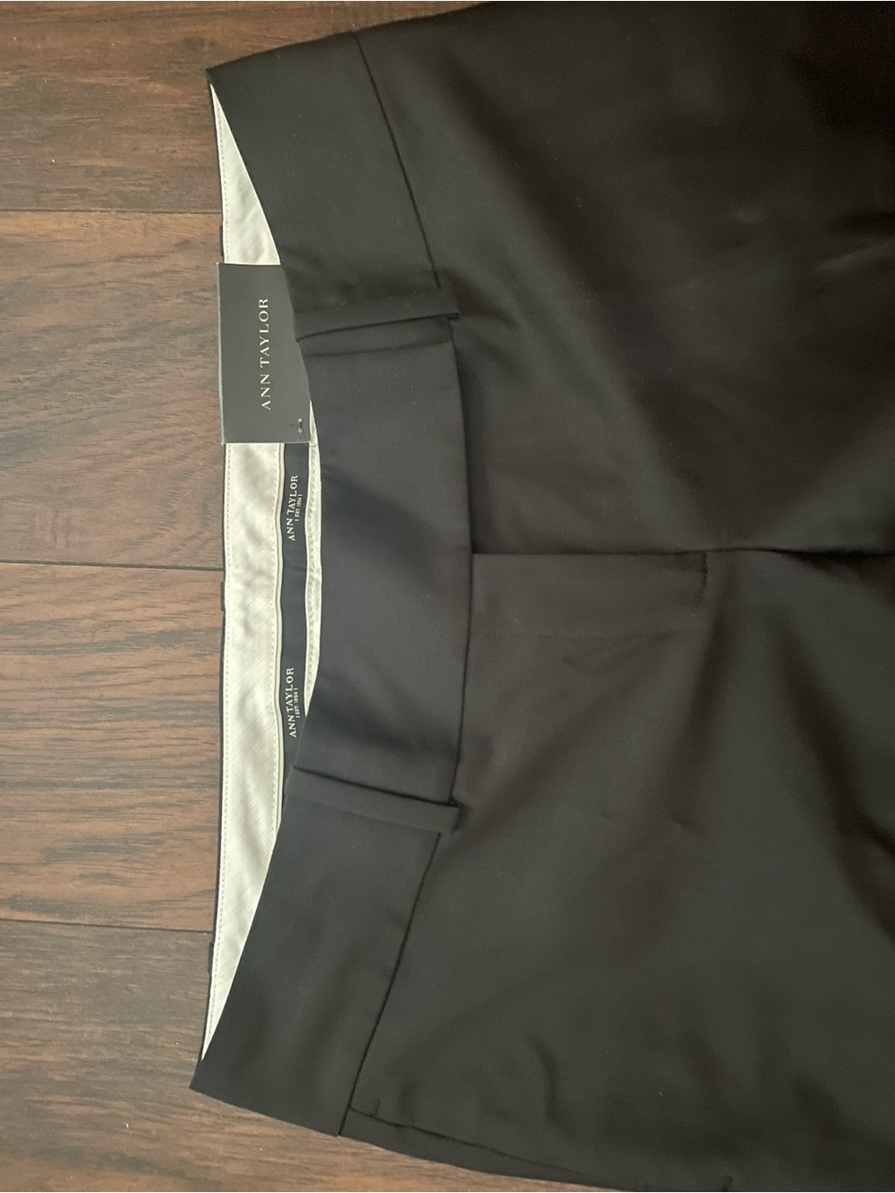 Ann Taylor Black Straight Leg Dress Trousers | Size 10 | NWT | Work Office - Picture 4 of 7